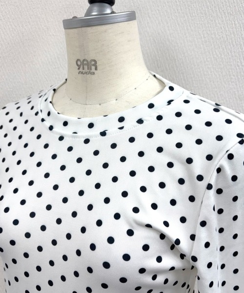 SHEENA(シーナ)の「裾フリルドットプリントロンT/長袖Tシャツ(Tシャツ/カットソー・レディース・ホワイト・M)」の15枚目の写真