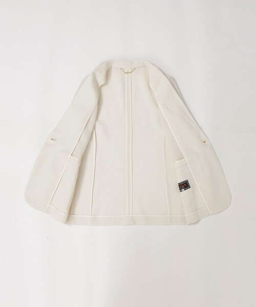 EVEX by KRIZIA（エヴェックスバイクリツィア）の「【L】【カタログ掲載品】【ウォッシャブル】シアーヴィンテージスラブテーラージャケット（テーラードジャケット・レディース・ブラック/オフホワイト・44/46）」の11枚目の写真