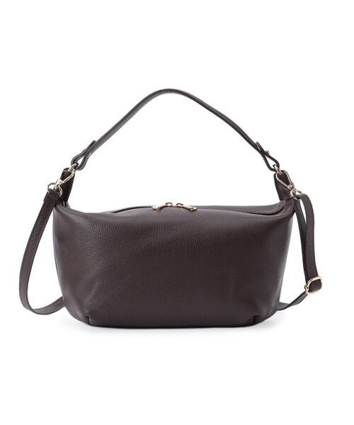 DRESSTERIOR（ドレステリア）の「MILOS（ミロス）ワンハンドルショルダーバッグ（ショルダーバッグ・レディース・ブラック/ダークブラウン・00）」の2枚目の写真
