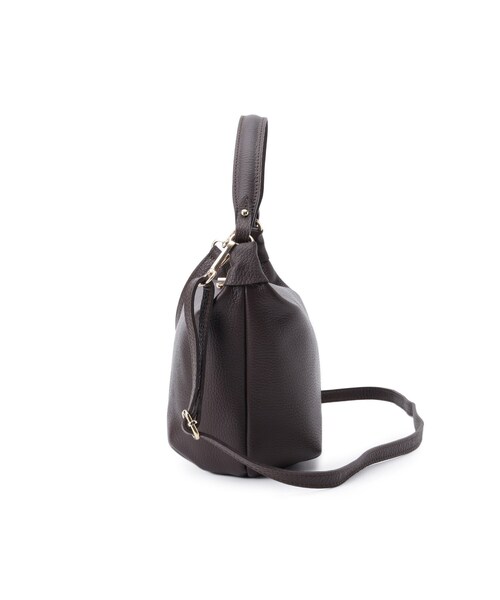 DRESSTERIOR（ドレステリア）の「MILOS（ミロス）ワンハンドルショルダーバッグ（ショルダーバッグ・レディース・ブラック/ダークブラウン・00）」の9枚目の写真