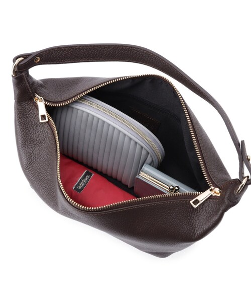 DRESSTERIOR（ドレステリア）の「MILOS（ミロス）ワンハンドルショルダーバッグ（ショルダーバッグ・レディース・ブラック/ダークブラウン・00）」の14枚目の写真