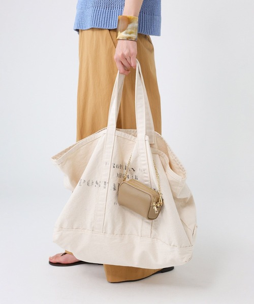 jj mercer（ジェイジェイマーサー）の「【J.J. Mercer】＜別注＞キャンバストートバッグL（トートバッグ・レディース・オフホワイト・フリー）」の11枚目の写真