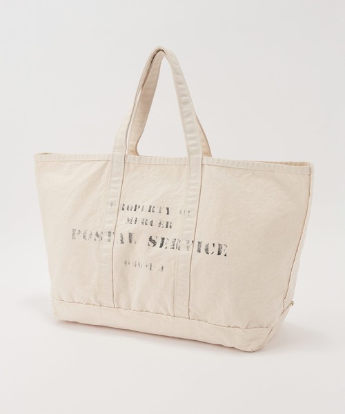 jj mercer（ジェイジェイマーサー）の「【J.J. Mercer】＜別注＞キャンバストートバッグL（トートバッグ・レディース・オフホワイト・フリー）」の10枚目の写真