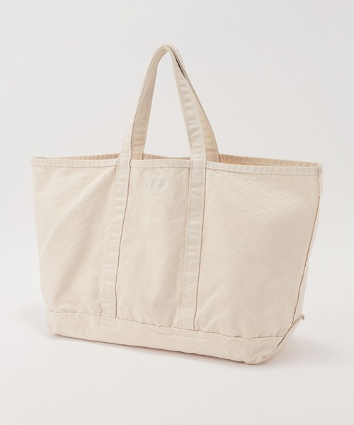 jj mercer（ジェイジェイマーサー）の「【J.J. Mercer】＜別注＞キャンバストートバッグL（トートバッグ・レディース・オフホワイト・フリー）」の8枚目の写真