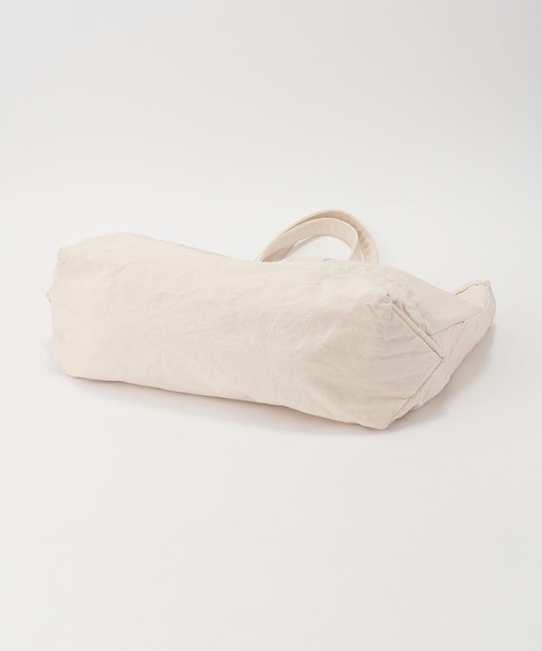 jj mercer（ジェイジェイマーサー）の「【J.J. Mercer】＜別注＞キャンバストートバッグL（トートバッグ・レディース・オフホワイト・フリー）」の5枚目の写真