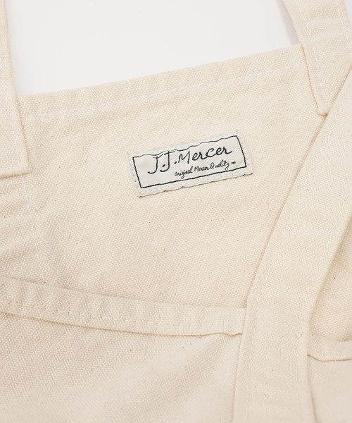 jj mercer（ジェイジェイマーサー）の「【J.J. Mercer】＜別注＞キャンバストートバッグL（トートバッグ・レディース・オフホワイト・フリー）」の4枚目の写真