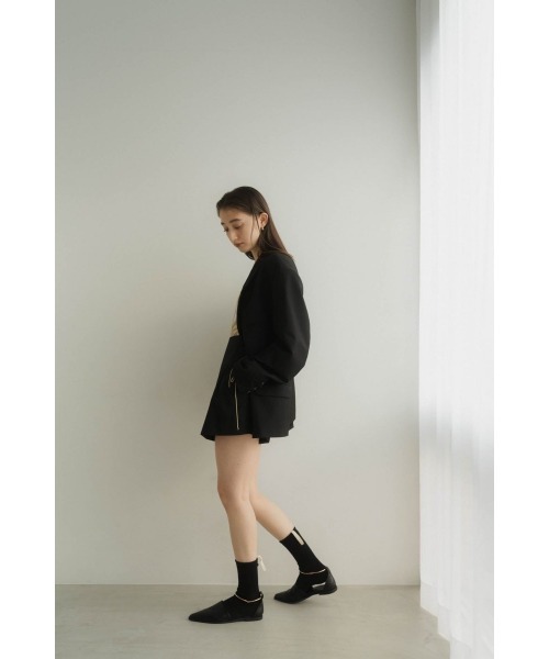 Knuth Marf(クヌースマーフ)の「high waist front skirt(スカート・レディース・ブラック・MEDIUM/SMALL)」の1枚目の写真