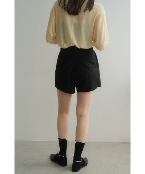 Knuth Marf(クヌースマーフ)の「high waist front skirt(スカート・レディース・ブラック・MEDIUM/SMALL)」の6枚目の写真