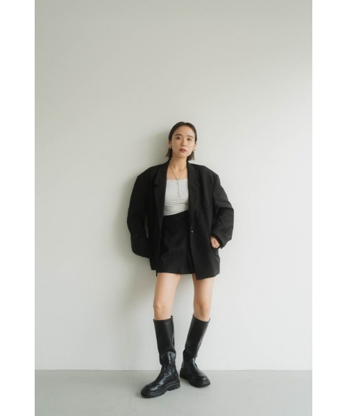 Knuth Marf(クヌースマーフ)の「high waist front skirt(スカート・レディース・ブラック・MEDIUM/SMALL)」の7枚目の写真