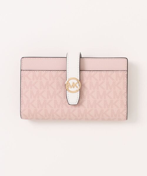 新品 MICHAEL KORS長財布 ピンク 財布 長財布 シグネチャー