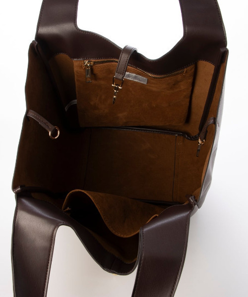 cache cache（カシュ カシュ）の「カシュカシュ cachecache / 軽量ビッグトートバッグ（トートバッグ・レディース・ブラック/チョコ・FREE）」の13枚目の写真