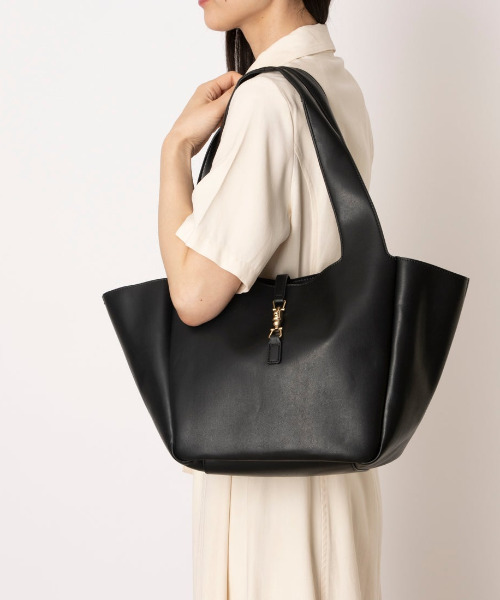 cache cache（カシュ カシュ）の「カシュカシュ cachecache / 軽量ビッグトートバッグ（トートバッグ・レディース・ブラック/チョコ・FREE）」の16枚目の写真
