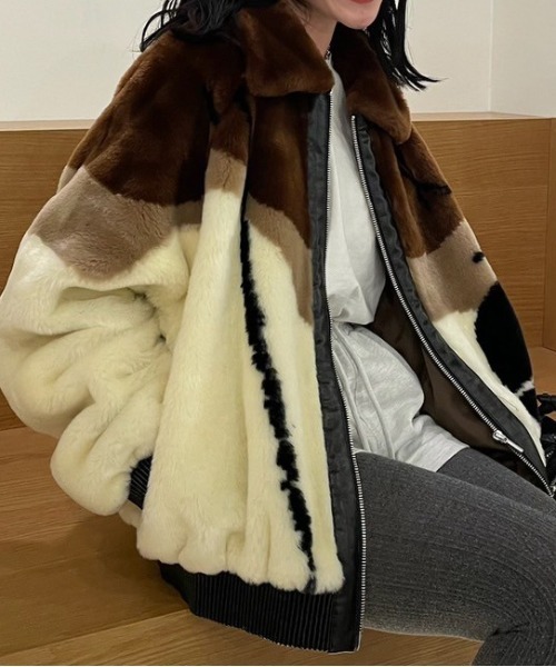 DESSERT CUP FUR BLOUSON（ブルゾン）｜Ameri（アメリ）のファッション
