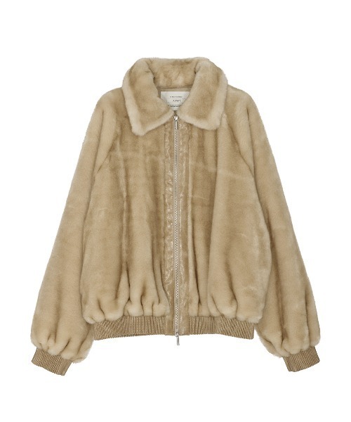 AMERI DESSERT CUP FUR BLOUSONベージュFサイズ新品 DESSERT CUP FUR BLOUSON（ブルゾン）｜Ameri（アメリ）のファッション