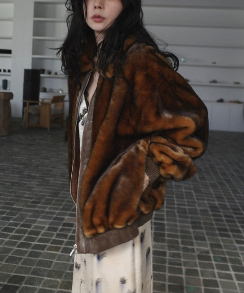 ジャケット・アウター AMERI DESSERT CUP FUR BLOUSON セール】DESSERT CUP FUR BLOUSON（ブルゾン）｜Ameri（アメリ）の