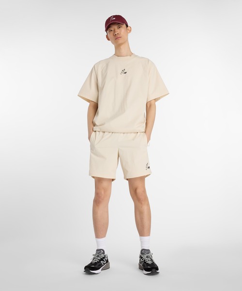 NEW BALANCE(ニューバランス)の「大谷翔平 ウーブンショートスリーブトップ(Tシャツ/カットソー・メンズ・ベージュ/チャコールグレー・SMALL/MEDIUM/LARGE/X-LARGE/XX-LARGE)」の16枚目の写真