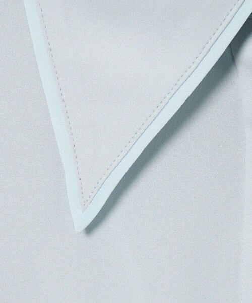 EMMEL REFINES(エメルリファインズ)の「<EMMEL REFINES>EM パイピングエリ トロミシャツ(シャツ/ブラウス・レディース・オフホワイト/ライトブルー/ダークブラウン・FREE)」の21枚目の写真