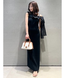 SNIDEL | ワンショルリボンニットワンピース(ワンピース)