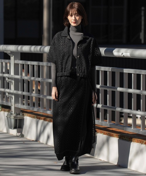 Munich（ミューニック）の「カットワークレースシャツ（シャツ/ブラウス・レディース・ホワイト/ブラック/グリーン・FREE）」の16枚目の写真