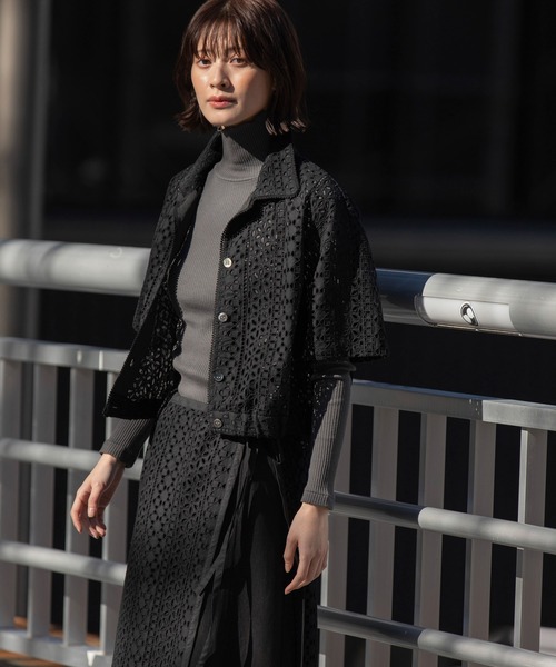 Munich（ミューニック）の「カットワークレースシャツ（シャツ/ブラウス・レディース・ホワイト/ブラック/グリーン・FREE）」の21枚目の写真