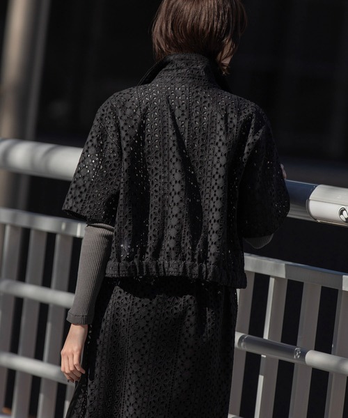 Munich（ミューニック）の「カットワークレースシャツ（シャツ/ブラウス・レディース・ホワイト/ブラック/グリーン・FREE）」の19枚目の写真