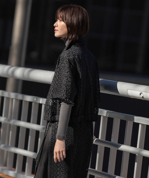 Munich（ミューニック）の「カットワークレースシャツ（シャツ/ブラウス・レディース・ホワイト/ブラック/グリーン・FREE）」の20枚目の写真