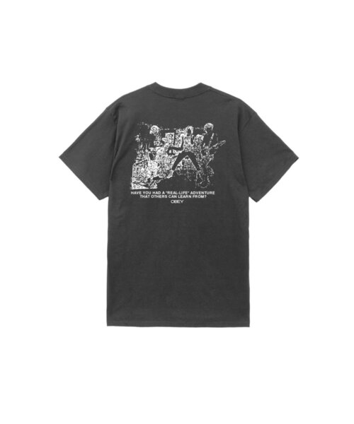 OBEY（オベイ）の「【OBEY】 REAL LIFE CLASSIC TEE（Tシャツ/カットソー・メンズ・ホワイト/ブラック・MEDIUM/LARGE）」の3枚目の写真