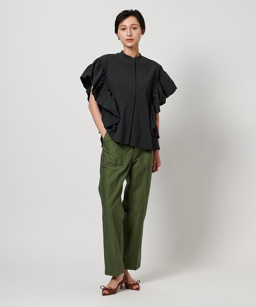 美品✨️ユナイテッドアローズ 洗える C ペプラム フレア