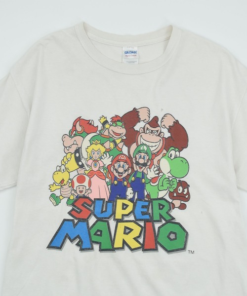 LABORATORY R（ラボラトリーアール）の「【USED】Y2K GILDAN “Super Mario” ゲーム Tシャツ（Tシャツ/カットソー・メンズ・ホワイト・LARGE）」の2枚目の写真