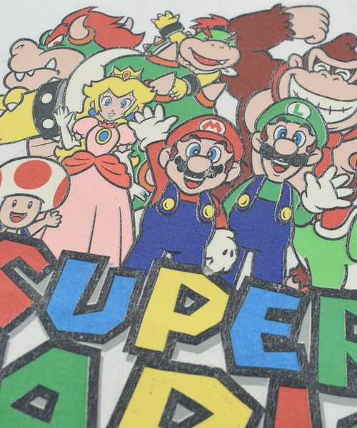LABORATORY R（ラボラトリーアール）の「【USED】Y2K GILDAN “Super Mario” ゲーム Tシャツ（Tシャツ/カットソー・メンズ・ホワイト・LARGE）」の3枚目の写真