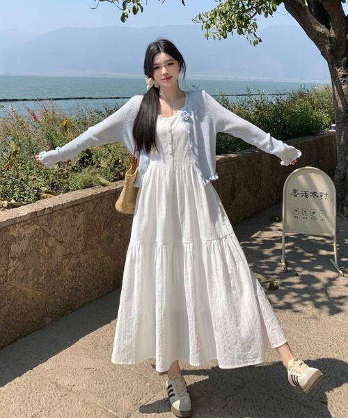 セール】ハートボタンワンピース（ワンピース）｜LAC-VERT