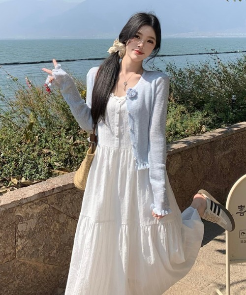 セール】ハートボタンワンピース（ワンピース）｜LAC-VERT（ラック