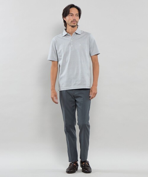 MACKINTOSH LONDON（マッキントッシュ ロンドン）の「ジャカードグレンチェック ブライトンポロシャツ（ポロシャツ・メンズ・ネイビー/ブルー系その他4/ブルー・M/L/XL）」の17枚目の写真