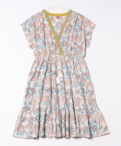 チャイハネ(チャイハネ)の「【チャイハネ】アリーンチュニックワンピース(チュニック・レディース・ブルー/ホワイト・FREE)」の2枚目の写真