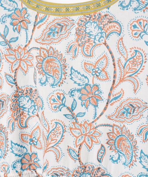 チャイハネ(チャイハネ)の「【チャイハネ】アリーンチュニックワンピース(チュニック・レディース・ブルー/ホワイト・FREE)」の6枚目の写真