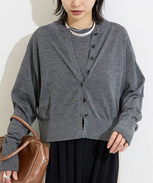 JOURNAL STANDARD(ジャーナルスタンダード)の「ウォッシャブルVOCE アンサンブル(アンサンブル・レディース・レッド/ブラック/チャコールグレー・FREE)」の21枚目の写真