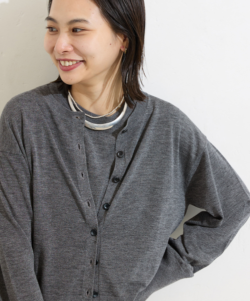 JOURNAL STANDARD(ジャーナルスタンダード)の「ウォッシャブルVOCE アンサンブル(アンサンブル・レディース・レッド/ブラック/チャコールグレー・FREE)」の17枚目の写真