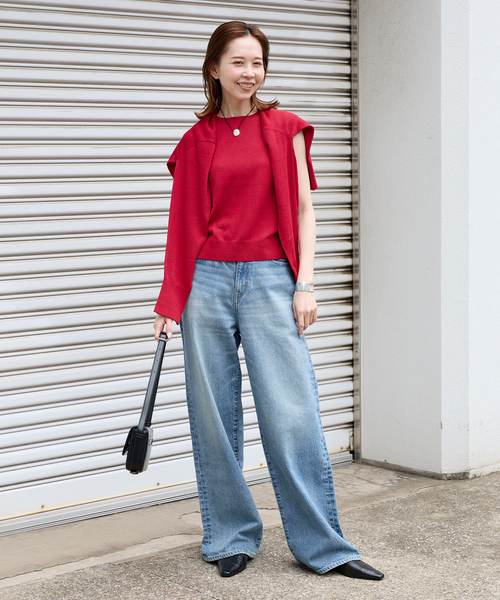 JOURNAL STANDARD(ジャーナルスタンダード)の「ウォッシャブルVOCE アンサンブル(アンサンブル・レディース・レッド/ブラック/チャコールグレー・FREE)」の14枚目の写真