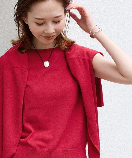 JOURNAL STANDARD(ジャーナルスタンダード)の「ウォッシャブルVOCE アンサンブル(アンサンブル・レディース・レッド/ブラック/チャコールグレー・FREE)」の13枚目の写真