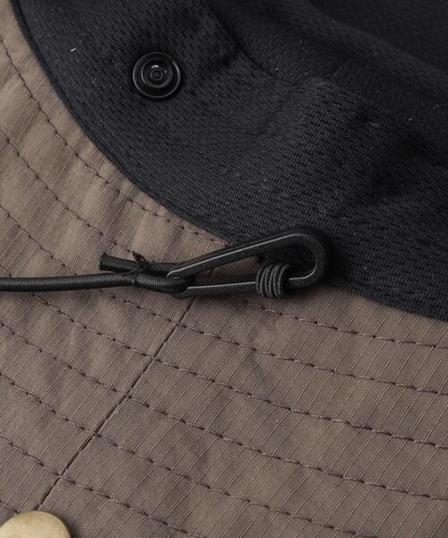 OPAQUE.CLIP(オペークドットクリップ)の「シェード付ハット(ハット・レディース・ダークブラウン/チャコールグレー・00)」の7枚目の写真