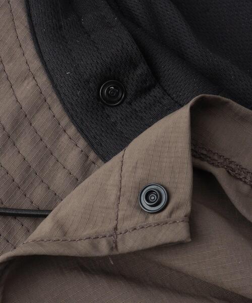 OPAQUE.CLIP(オペークドットクリップ)の「シェード付ハット(ハット・レディース・ダークブラウン/チャコールグレー・00)」の6枚目の写真