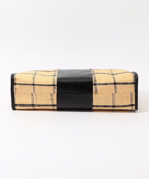 EleSac（エルサック）の「Ele`Sac CHECK WIDE TOTE バッグ（ハンドバッグ・レディース・ライトブルー/ブラック系その他/ホワイト系その他・FREE）」の7枚目の写真