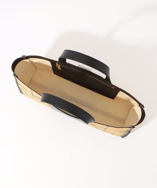 EleSac（エルサック）の「Ele`Sac CHECK WIDE TOTE バッグ（ハンドバッグ・レディース・ライトブルー/ブラック系その他/ホワイト系その他・FREE）」の11枚目の写真