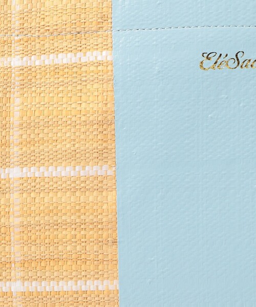 EleSac（エルサック）の「Ele`Sac CHECK WIDE TOTE バッグ（ハンドバッグ・レディース・ライトブルー/ブラック系その他/ホワイト系その他・FREE）」の16枚目の写真