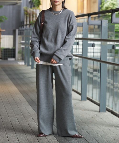 JOURNAL STANDARD（ジャーナルスタンダード）の「《WEB限定追加》ウォッシャブルTEXBRIDクループルオーバー（ニット/セーター・レディース・チャコールグレー/ブラック/ブラウン・FREE）」の19枚目の写真