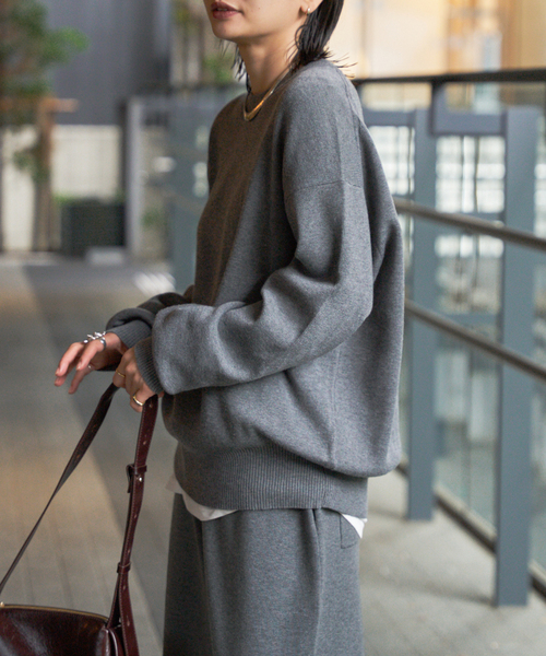 JOURNAL STANDARD（ジャーナルスタンダード）の「《WEB限定追加》ウォッシャブルTEXBRIDクループルオーバー（ニット/セーター・レディース・チャコールグレー/ブラック/ブラウン・FREE）」の21枚目の写真