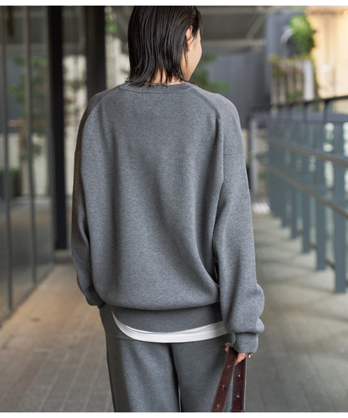 JOURNAL STANDARD（ジャーナルスタンダード）の「《WEB限定追加》ウォッシャブルTEXBRIDクループルオーバー（ニット/セーター・レディース・チャコールグレー/ブラック/ブラウン・FREE）」の22枚目の写真