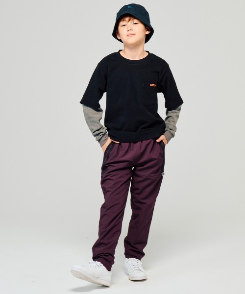 KRIFF MAYER Kid's Collection（クリフメイヤーキッズコレクション）の「【撥水・防汚】裏付きアクティブムーブパンツ（その他パンツ・キッズ・ブラック/ベージュ/パープル/グリーン・120/130/140/150/160/170）」の10枚目の写真