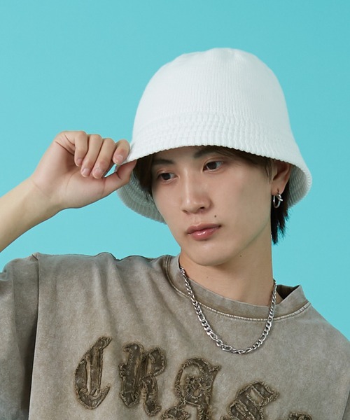 improves（インプローブス）の「ニット クロシェハット（ハット・メンズ・ブラック/ホワイト・FREE）」の4枚目の写真