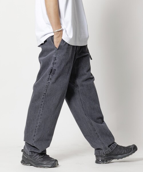 セール】ウェービングベルト デニムパンツ/テーパード/ワイドデニム